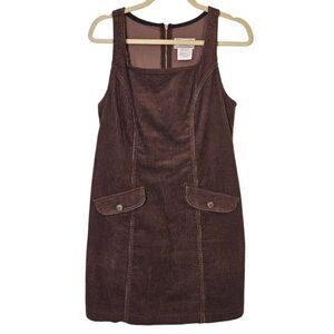 Arizona Y2K brown corduroy jumper/dress. Size 9.